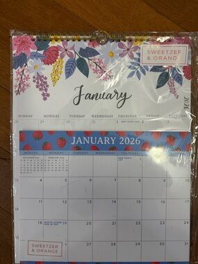 NWT S&O Bundle Jan 2026 to June 2027 Hanging Calendar & Magnetic Fridge Calendar